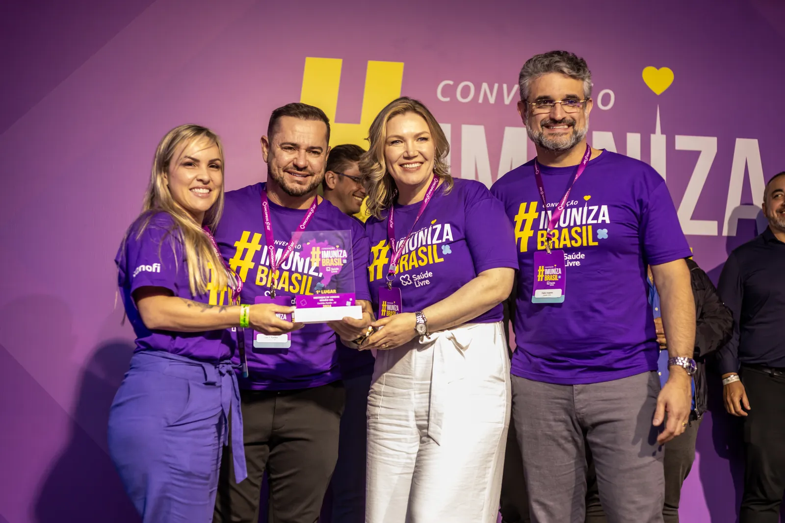 Premiação no palco do evento